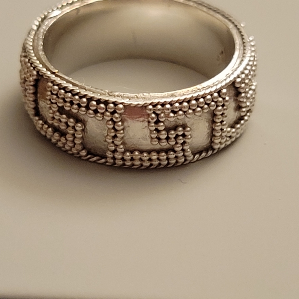 Sterling Silver beaded ring